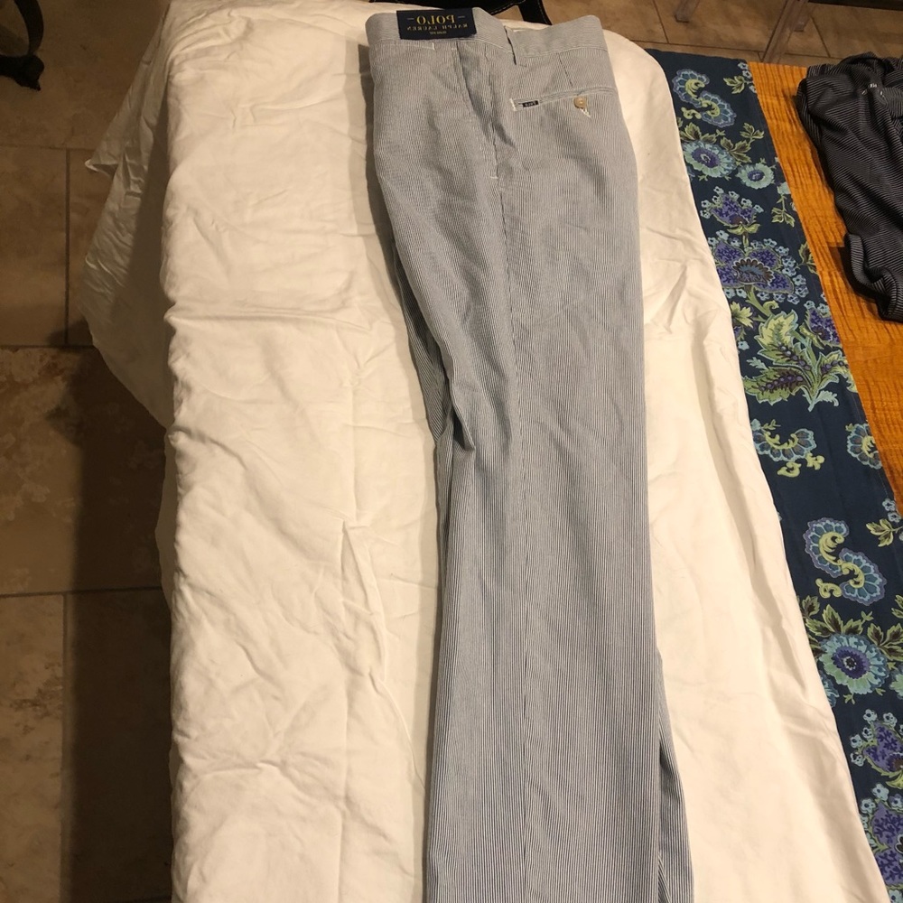 NWT Polo Seersucker Pants 30 x 30